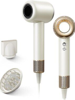 High-Speed Ionic Hair Dryer with Diffuser, 110K RPM for Fast Drying & Styling